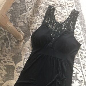 Elegant Black Lace Maxi dress